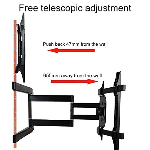 Support TV réglable et orientable pour grand écran incurvé jusqu'à 77 LB - 5