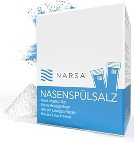 NARSA® Sales de Lavado Nasal Solución Natural Salina en Bolsas Individuales Limpieza e Irrigación de la Nariz