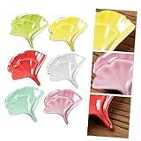 Mikinona Essstäbchenhalter Aus Keramik in Ginkgo-Form Ablagen Für Besteck Tischdeko Hält...