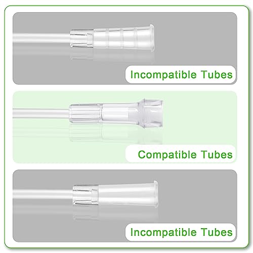 10 Packs Oxygen Tubing Swivel Connector for Oxygen Tubing - Oxygen Cannula Connector, Avoid Tangling of Tube (Male to Male) - Thumbnail 3