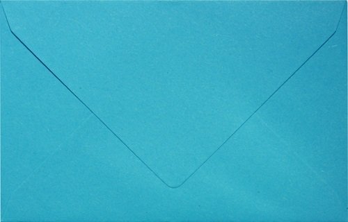 Elexion - 100 Enveloppes 90X140 Bleu Vif Patte Pointue Non Gommée Cover