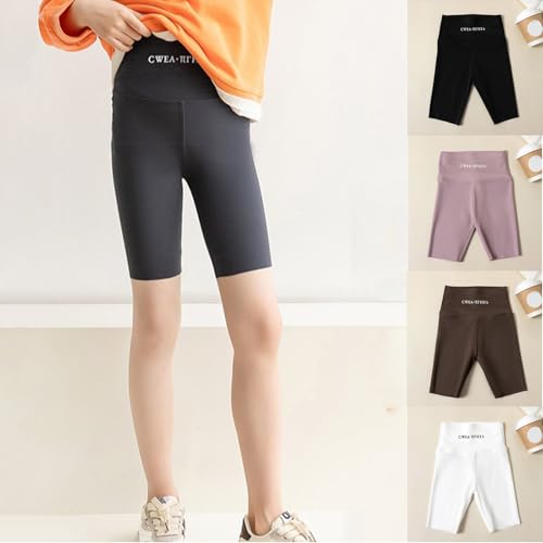 Girls Biker Shorts High Waisted Tummy Control Yoga Volleyball Shorts Gymnastics Dance Athletic Compression Shorts 3-16Y3