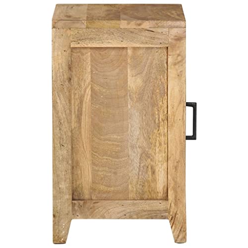 Table de chevet grand compartiment de rangement meuble de lit bois de manguier