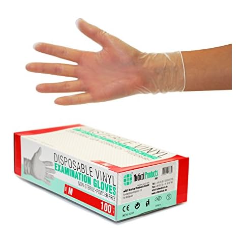 Guantes de vinilo desechables sin látex ni polvo Cover
