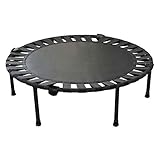 RIORES(リオレス) おりたたみ トランポリン ゴムバンド式 102cm 耐荷重 100kg 家庭用 静音設計 90日保証付き ダイエット トレーニング フィットネス 大人用 子供用 こども (ブラック)