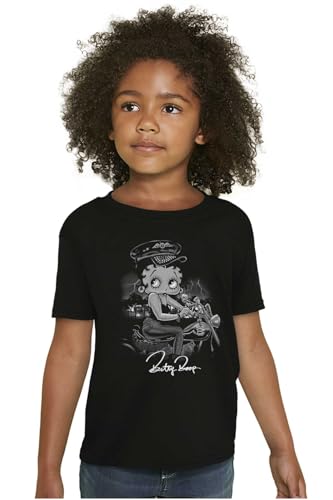 Vintage Betty Boop Biker Chick Girls Kids T Shirt Tees3