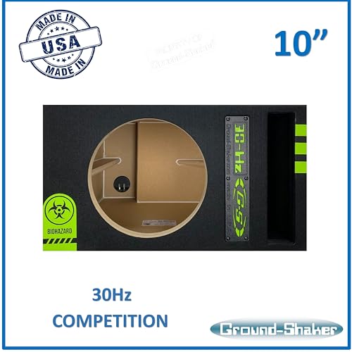 Image of 30HZ Reinforced Competition Single Ported Sub Box Sub Woofer Enclosure Speaker Box Car Audio Subwoofer Ground Shaker Box Ground-Shaker (Biohazard, 10 inch)