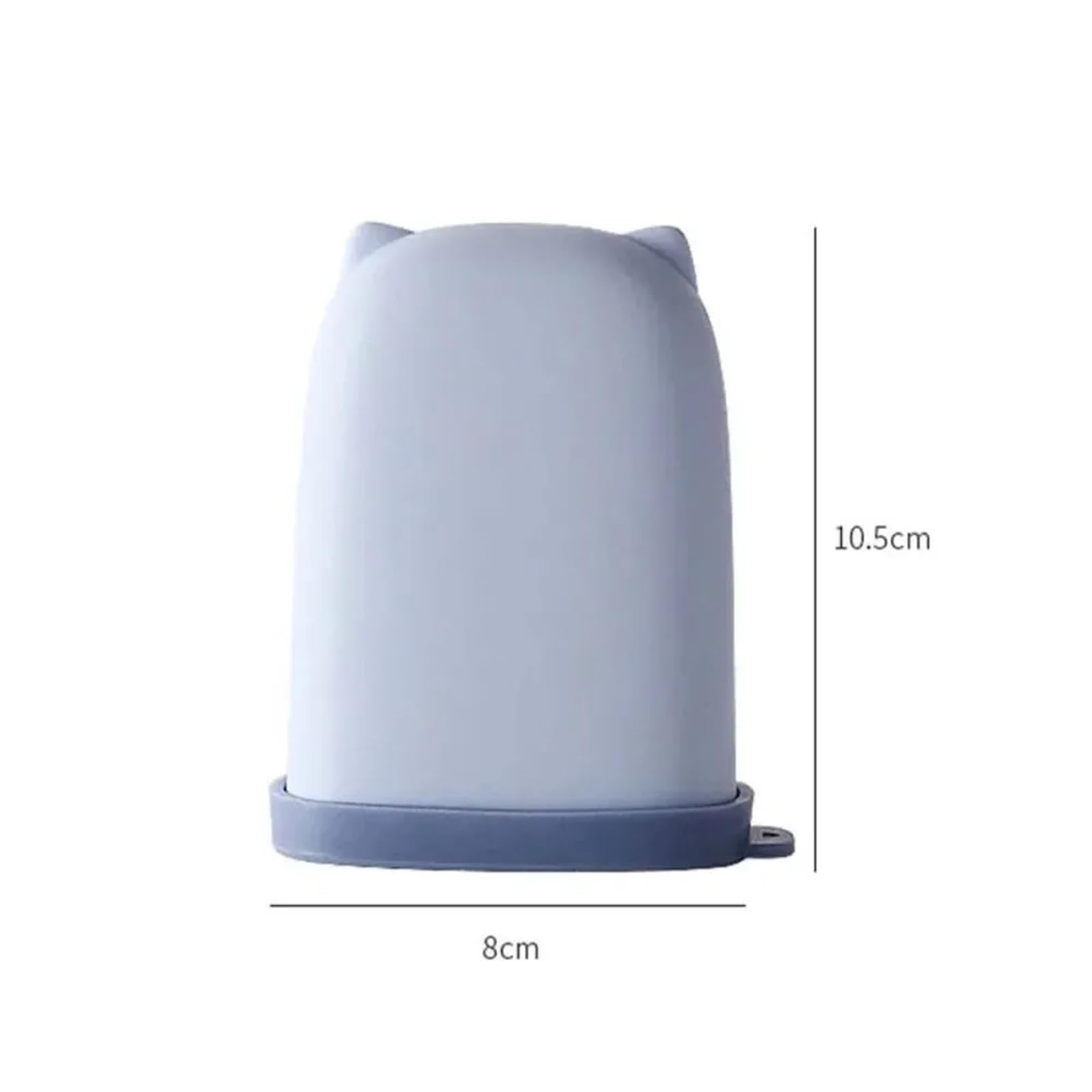 Jabonera Antideslizante, Caja de jabón Viaje Silicona 2 Piezas. Bandeja Almacenamiento Multicolor a Prueba Fugas(Blue+White)