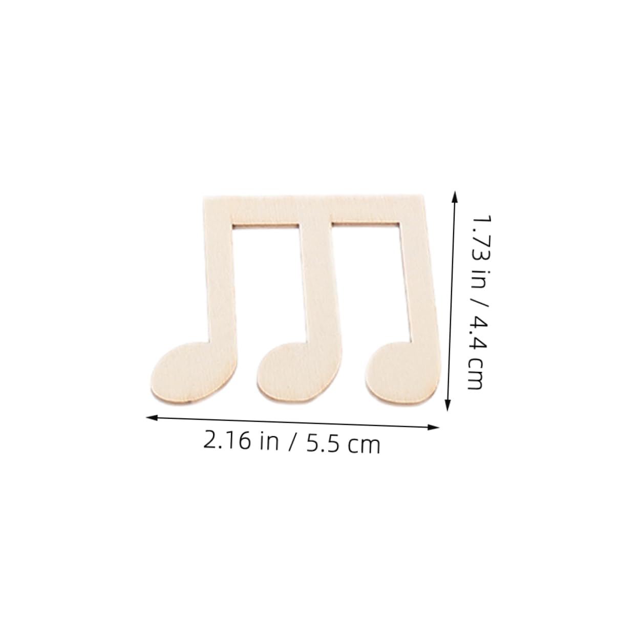 Cabilock 100piezas Notas Musicales De Madera Sin Terminar Piezas Para Manualidades Decoración De Madera Para Fiestas Recortes Para Proyectos De Suministros Para Fiestas Infantiles