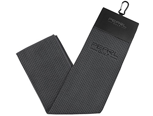 PearlGolf Waffle Towel - Microfaser-Golfhandtuch, Anthrazit Cover