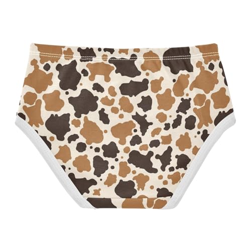 Wusikd Cow Prints Girls' Underwear Cotton Girls Briefs Soft Toddler Underwear 2T2