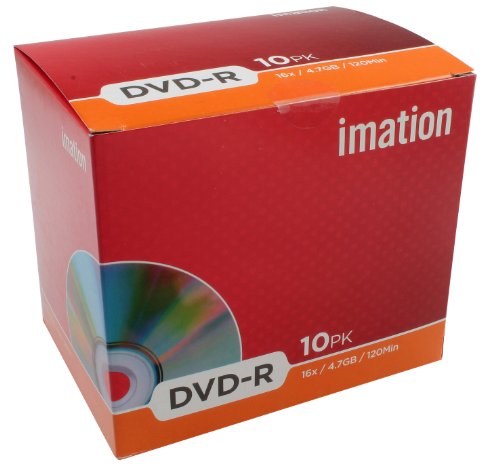 Preisvergleich Produktbild Imation 10x DVD-R 4,7GB 120Min 16x JC