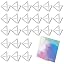 OLYCRAFT Lot De 36 Mini Porte-Cartes Triangle Dorés – Supports Mignons Pour Numéros De Table Mariage, Photos, Menus & Décoration Élégante