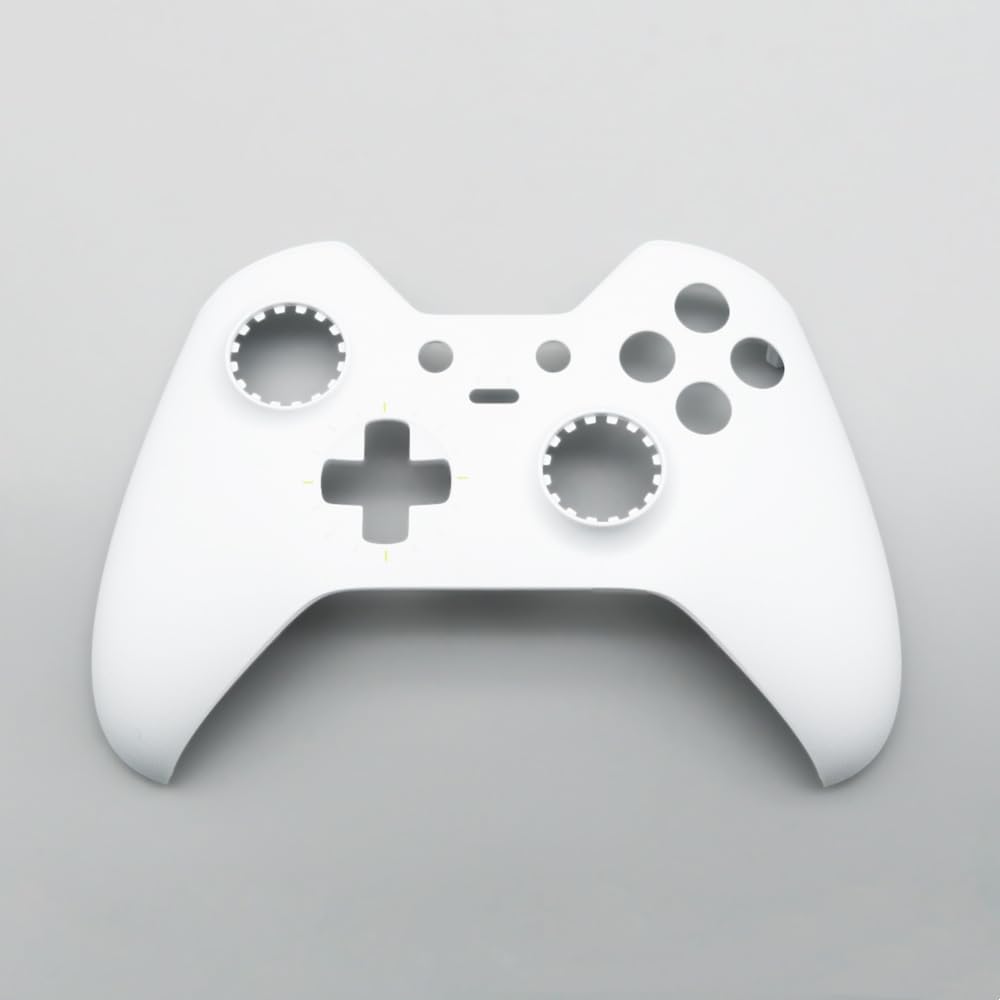 Kit de Carcasa Completa de Repuesto para Xbox One Elite 1er Mando - Incluye Cubierta de Cáscara Marco Central Rieles Laterales Botones ABXY Parachoques LB RB Accesorios (Blanco)