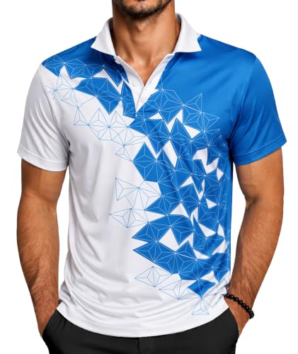 Image of ZITY Golf Polo Shirts for Men Short Sleeve UPF 50+ Athletic Tennis T-Shirt