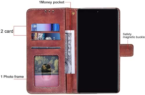 Image of Excelsior Flip Cover for Xiaomi Redmi Note 15, Poco M8 | Premium PU Leather | 360 Degree Protection (Coffee)