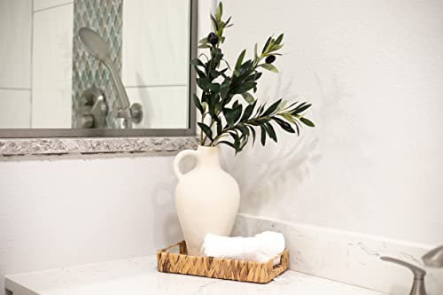 Laurel&Vine Decor Matte Textured Vase - With Olive Branches For Vases - 22 Inches Tall - Medium Size Artificial Plant - Faux Plants - Minimalist Shelf Decor - Nordic Home Decor Office Wedding #TOP5