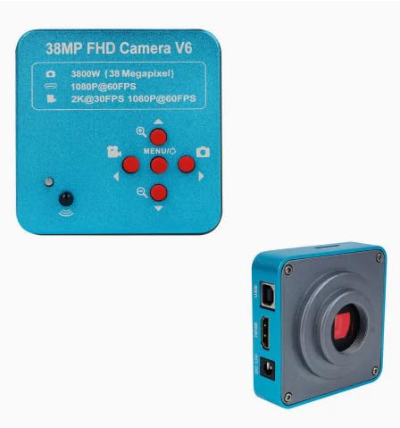 Mikroskop cyfrowy do naprawy mikroskopu monokularowego 38MP1080P USBIndustrialCamera LEDWhiteRing Light130X
