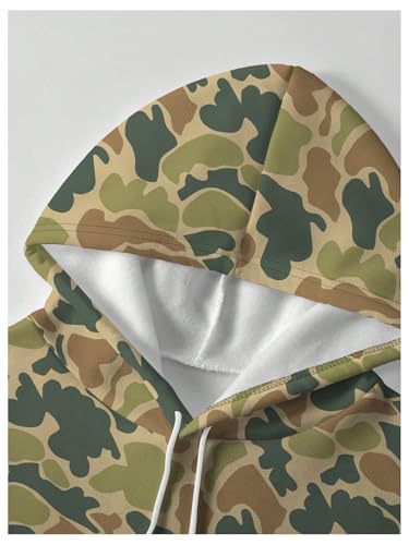 SOLY HUX Hoodies for Men Camo Sweatshirt Drawstring Long Sleeve Pullover Tops with Pocket3