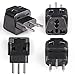 OREI Switzerland Power Plug Adapter, 2 in 1 USA Grounded Connection - Universal Socket - Type J - 4 Pack - Perfect for Cell Phones, Laptops, Chargers & More