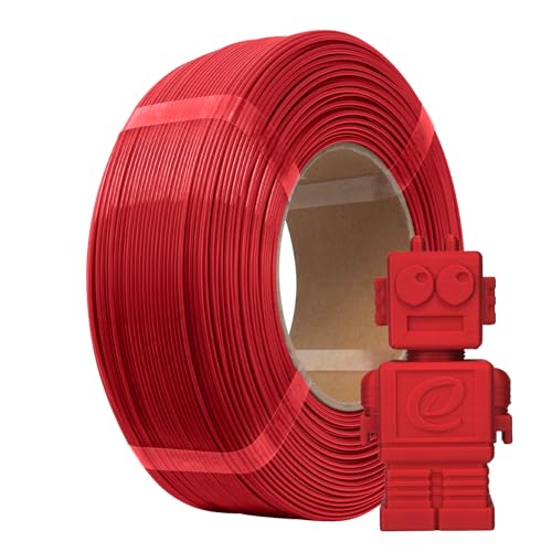 Image of eSUN PLA Basic Refilament 1.75mm, 3D Printer Refill High Speed PLA for Fast Printing, 1KG Spoolless 3D Printing Filament for High Speed 3D Printers, Fire Engine Red