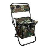 KABOER Backpack Cooler Chair Fishing Chair,Portable Backpack Backrest Chair with Cooler Bag Compact