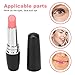 ZJchao Face Massager, Lipstick Massager Portable Black Lipstick Shape Vibration Face Massage Wand Handheld Eye Massager to and Firm Skin Eye Wand for Eye Women Daily Skincare Tools