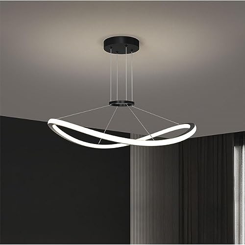 HMASNSEIY Lámpara de Techo Colgante de Estilo Vintage de Mediados de Siglo, Redonda, Regulable, LED, para Comedor, Cocina, Restaurante, Dormitorio, Sala de Estar, 3000 K-6000 K