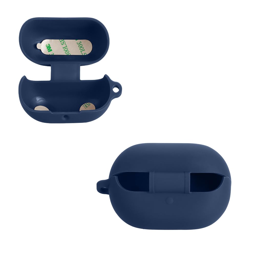 FTRONGRT Etui kompatybilne z SoundPEATS H3, odporne na zarysowania, wstrząsy, miękkie silikonowe etui na słuchawki Bluetooth. Ciemnozielone