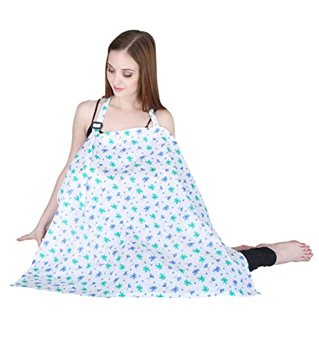 Image of Switchon Feeding Apron Cover Maternity Cover 100% Cotton Maternity Breastfeeding Multipurpose for Mothers