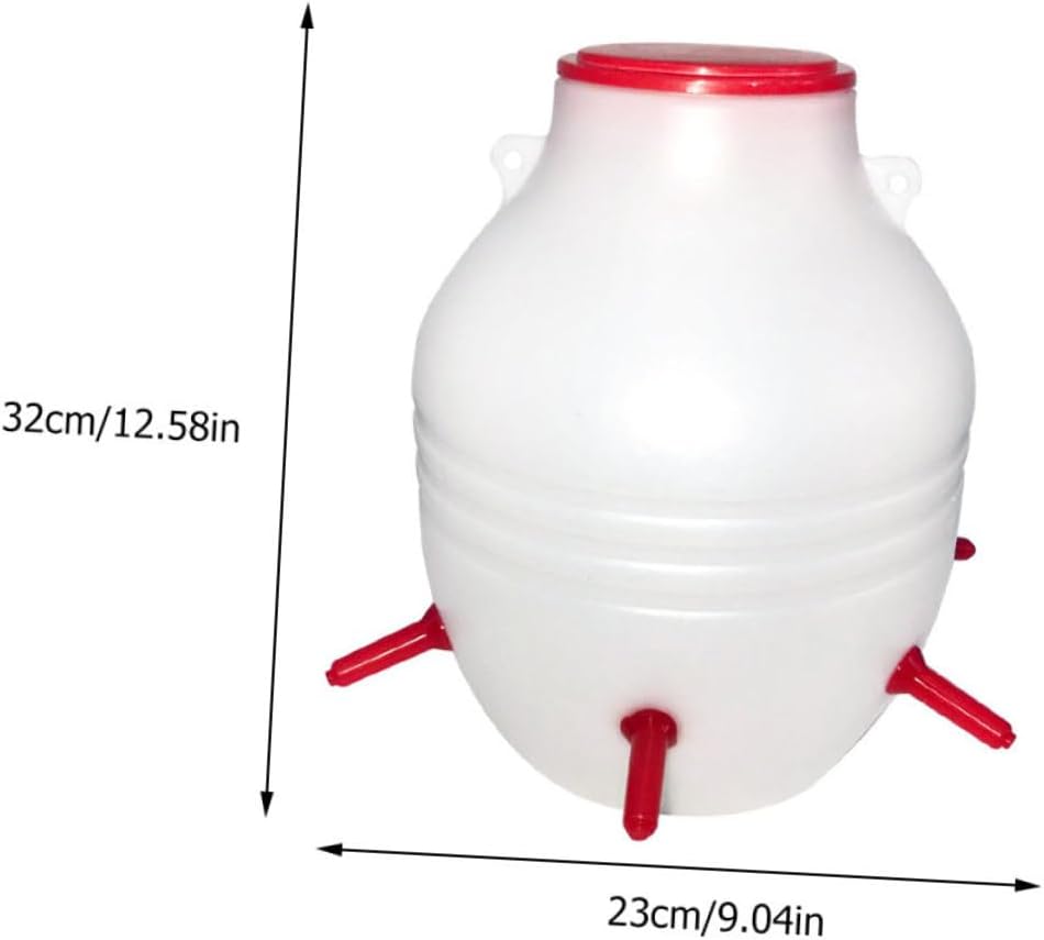Plastic Nursing Feeder 6 Nipples Large 8l Lamb Milk Bucket Animal Feeders for Mules Donkeys Pigs