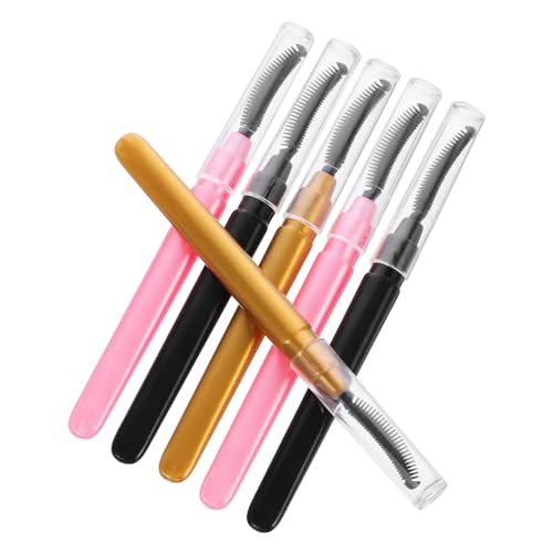 VICASKY 6pcs Silicone Mascara Brush Lash Applicator Set Soft Bristles Makeup Tools for Travel Eyelash Extensions Brow Shaping