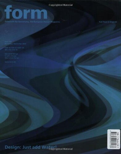 Design: Just Add Water (Zeitschrift Form Series)