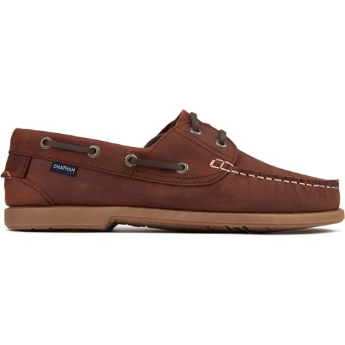 Chatham Marine Mens Bow Ii Boat Shoes Brown 10 UK