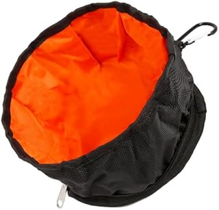 Changyeah Hundenäpfe Faltbare Reiseschale Haustier Hundenapf mit Haken, Tragbare Wasserdicht Nylon Trinknapf Wassernapf Hund für Essen und Wasser mit Karabiner product image