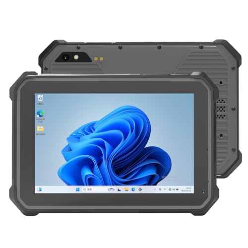 RUGLINE RT I70N Tablet industrial resistente de 7 pulgadas con Windows 11 Pro, Intel N100, 8GB RAM 128GB SSD, IP67 resistente al agua con 500nits IPS de alto brillo, WiFi 6, BT5.1, GPS, Mini HDMI, USB