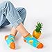 Effeet Lustige Sneaker Socken Damen Mädchen 35-38, 8 Paar Baumwolle Bunte Kurze Socken, Muttertag Geschenk Kleine Geschenke für Frauen Mama, Klassische Früchte