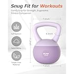 Soft Kettlebell, Safe Strength Training Kettle bell, Cushioned Impact-Resistant Base and Anti-Slip Grip Weight, Kettlebells Set for Home Workouts and Men/Women/Beginners,With Non-slip Gloves - Image 5