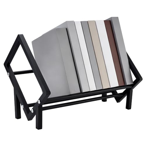 Image of PH PandaHall Steel DVD Storage Rack Black Media Organizer CD Holder Desktop Media Organizer Stand Storage Shelf for Living Room Bedroom CD DVD Movie Collection Organization, 15.7x10.2x11 inch