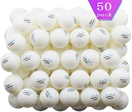 MAPOL 50 White 3-Star Table Tennis Balls Premium Training Ping Pong Balls