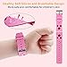 PROGRACE Kids SmartWatch with 90°Rotatable Camera Bluetooth Radio Music Pedometer Flashlight Alarm Games Kids Watch IPS Touch Screen Digital Wrist Watch Girls Gifts 44mm Watch Band for Kids Toddlers