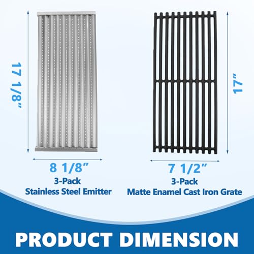 Image of Emitter Plate & Grill Grate 463242516 for Charbroil Commercial Infrared 3 Burner Grills 463242515 466242515 463243016 463367016 466242516 463342620 463346017, Charbroil G474-0017-W1 G466-2400-W1 Parts