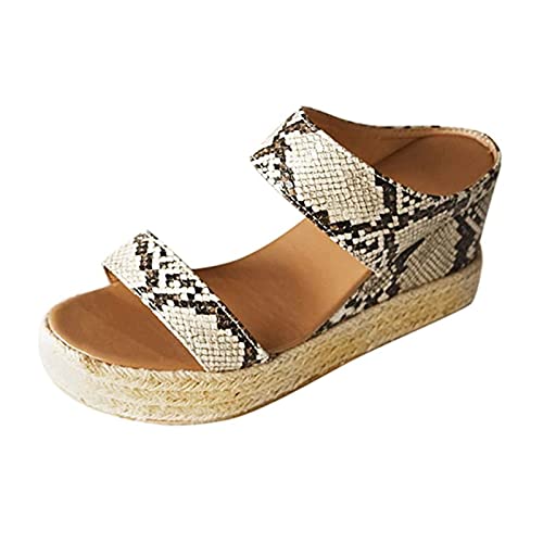 Ladmiple Closed Toe Wedges For Women Sexy Sandals for Women Wedge,Womens 2023 Comfy Slip-On Sandals Summer Casual Beach Shoes Open Toe Espadrille Platform