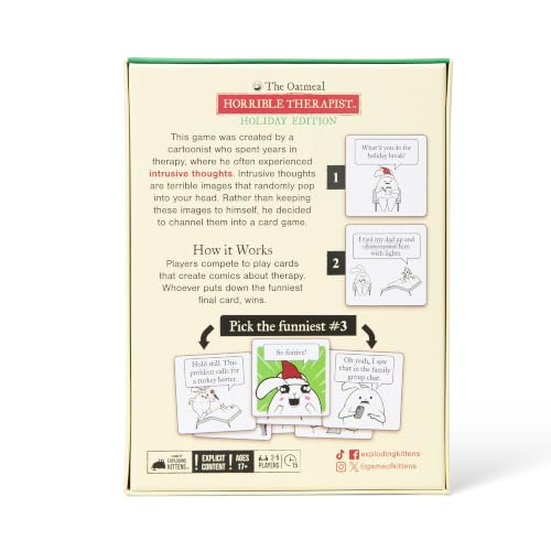 Image of Exploding Kittens Horrible Therapist - Holiday Edition