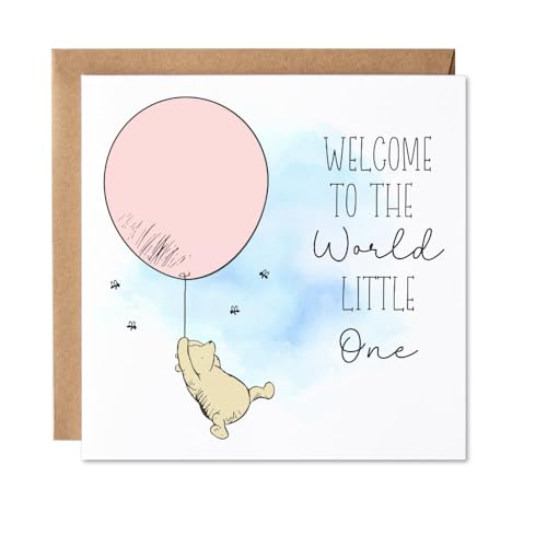 Maise & Rose New Baby Girl Card | Winnie The Pooh | Welcome To The World P7