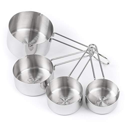 image for Tribal Cooking Stainless Steel Measuring Spoons Set of 8, Cups and Spo