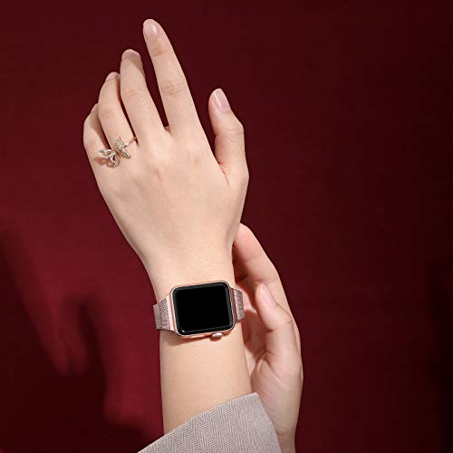 Ouwegaga Vervangende Bandje Compatibel met Apple Watch Bandje 38mm 40mm 42mm 44mm SE, Klassieke Roestvrijstalen Metalen… - Image 5