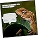 BESPORTBLE Reptile Water Dish and Feeding Bowl Dual-Purpose Feeder for Bearded Dragons Geckos and Snakes Easy to Clean Removable Design for Convenient Maintenance