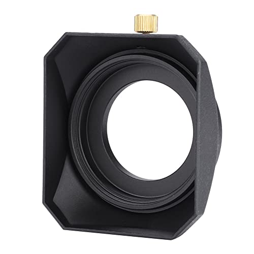 Rectangular Lens Hood, High Impact Plastic Rectangular Lens Hood for DV Camcorder Digital Video Camera Lens Filter (39mm)