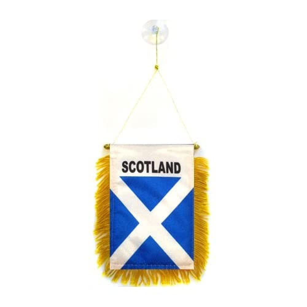 AZ FLAG Scotland Car Flag 4x6 in 100D Polyester Suction Cup